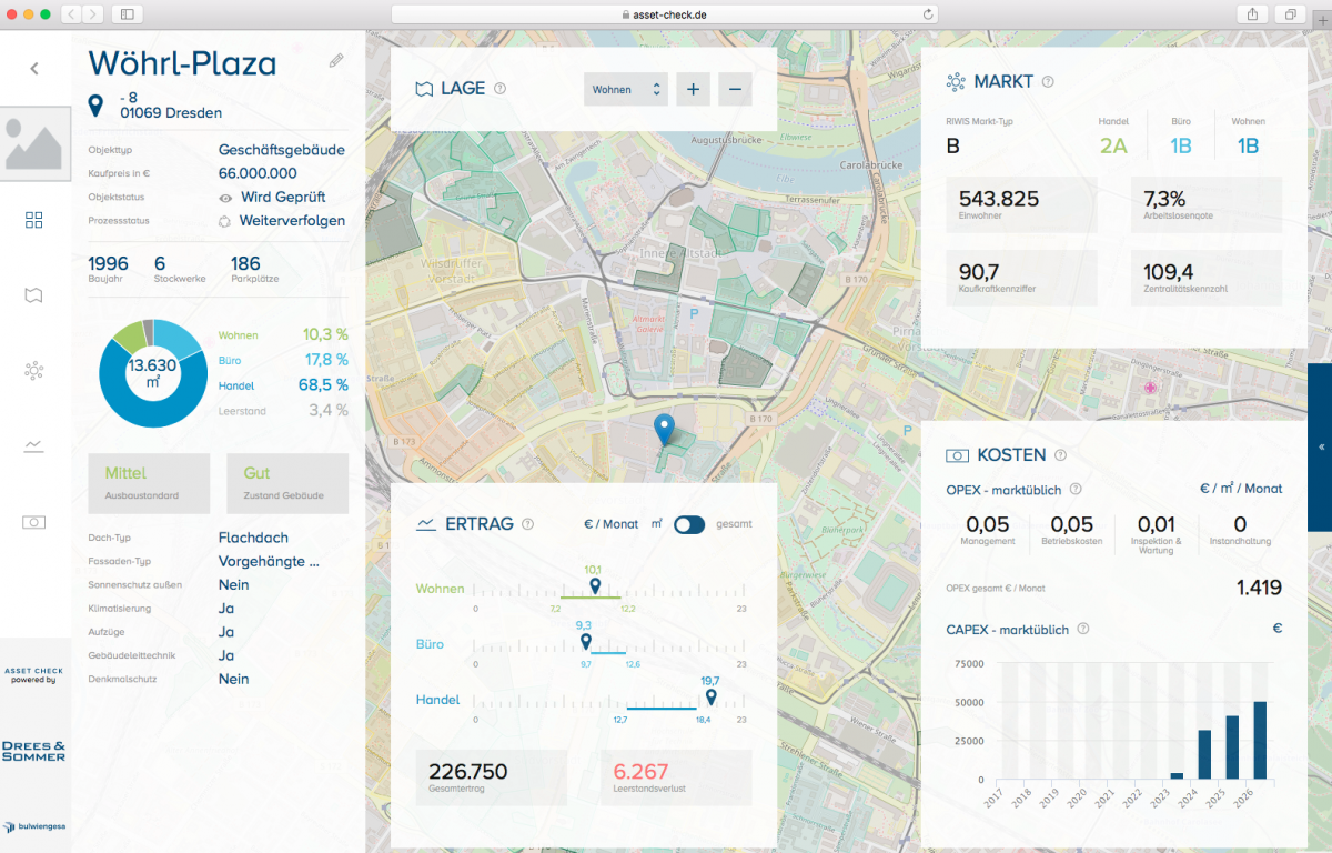 Asset Check: Beispiel für Detailseite