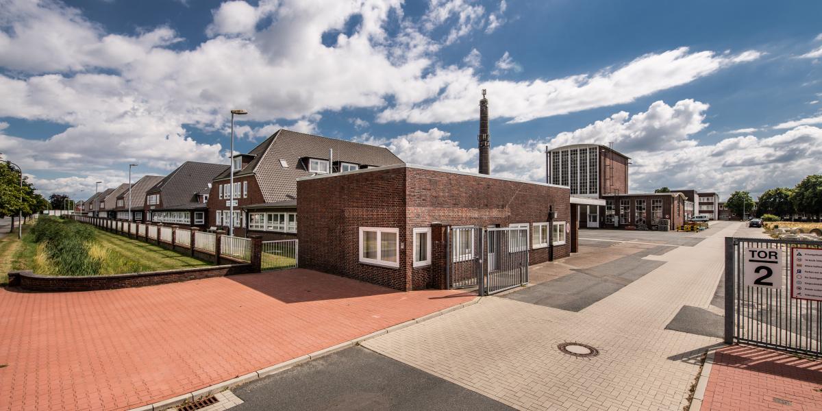 Außenansicht eines Gewerbeparks in Schortens, Quelle: Deutsche Industrie REIT-AG 