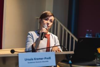 Fachtag BAG 19.09.2019, Ursula Kremer-Preiß, Kuratorium Deutsche Altershilfe; Foto: Konstantin Börner Fachtag BAG 19.09.2019, Ursula Kremer-Preiß, Kuratorium Deutsche Altershilfe; Foto: Konstantin Börner