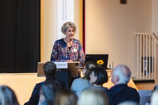 Fachtag BAG 19.09.2019, Prof. Dr. Birgit Schuhmacher, Evangelische Hochschule Rheinland-Westfalen-Lippe, Bochum; Foto: Konstantin Börner 